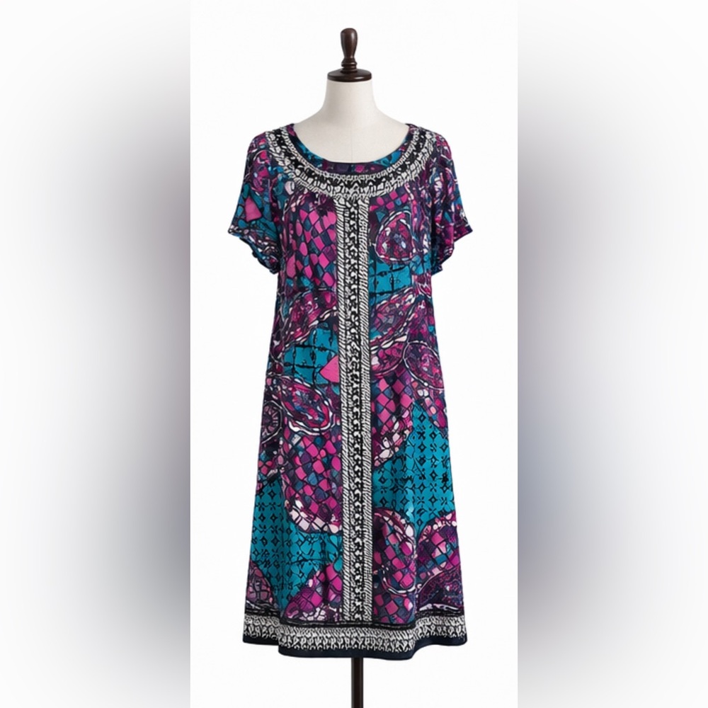 ECI Multicolor Patterned Dress